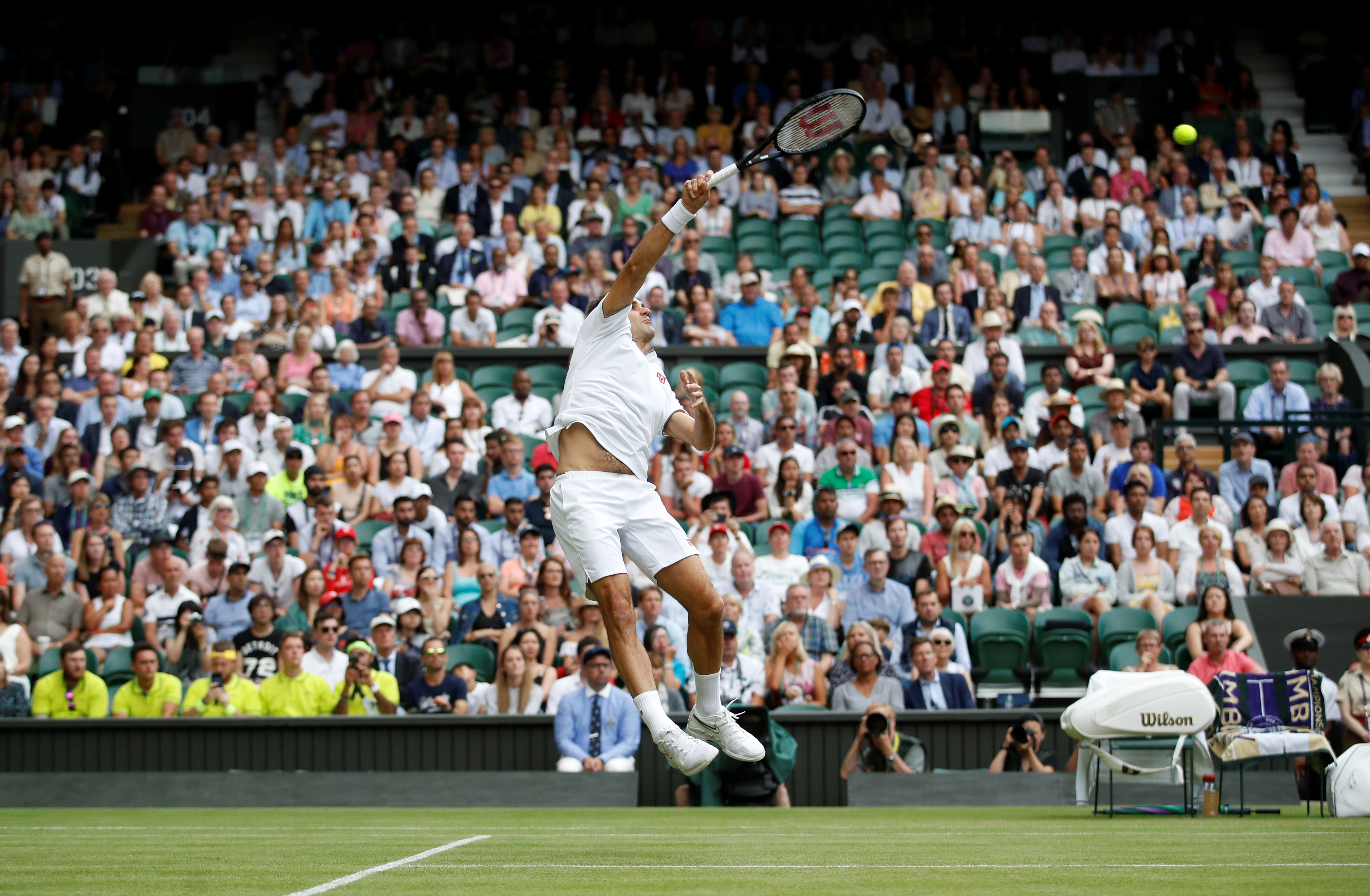 英国网球队碾压德国网球队，费德勒惊艳世界